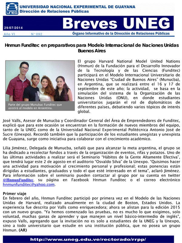 HnmunFunditec's tweet photo. MUNUCBAFUNDITEC preparándose para el modelo de las Naciones Unidas en Buenos Aires..! http://t.co/PxGcBI6j7B