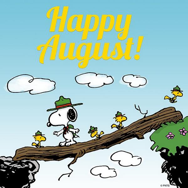 PEANUTS on Twitter: "Happy August! http://t.co/H6DvGBkxCf" / Twitter