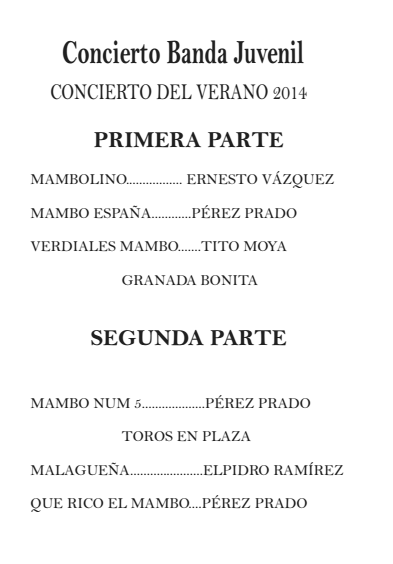 smcehegin's tweet photo. Concierto de Verano de nuestra Banda Juvenil el próximo sábado 02 de Agosto a las 22:00h. - Plaza Alfaro #Cehegin http://t.co/kl6k2n9L0v