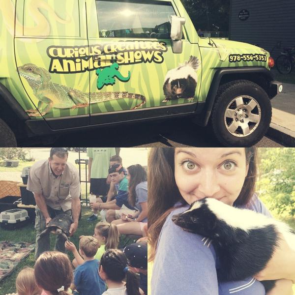 Excited to have Curious Creatures at park today! #AnimalsEverywhere