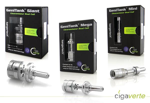 cigaverte's tweet photo. Clearomiseurs Dual Coil GENITANK CIGAVERTE http://t.co/g0t5Z4ELUC disponibles en Mini, Mega et Giant ! http://t.co/r6HxUJrnTD