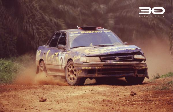 prodrive's tweet image. 20 years ago today Possum Bourne won Rally Malaysia in the A-P Championship he would win the title that year.