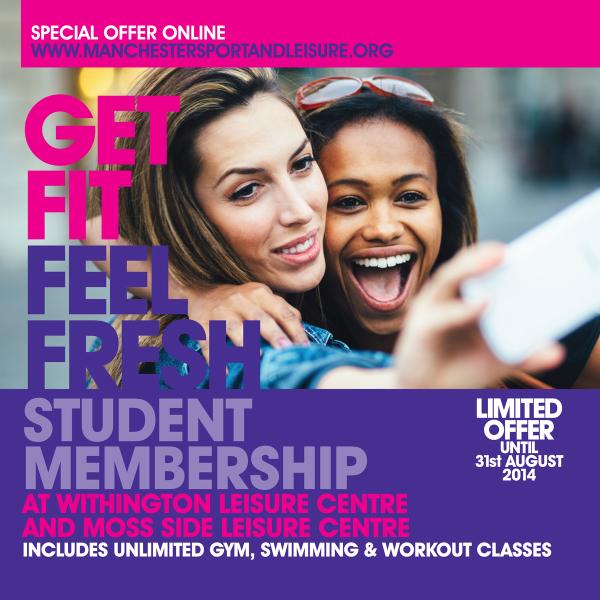 Gym_Manchester's tweet photo. STUDENT OFFER: 12 months for £150 or 9 months for £140 with unlimited gym, swim &amp; classes at Withington &amp; Moss Side. http://t.co/fupoaNIRNH