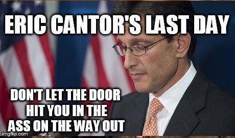 Eric Cantor to resign from Congress on August 18