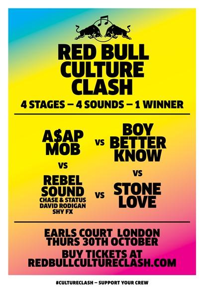 BOOM! <a href="/RedBullUK/">Red Bull UK</a> Culture Clash, Earls Court! Thurs 30th Oct. £22. Book here eco.seetickets.com/event/red-bull… #CultureClash