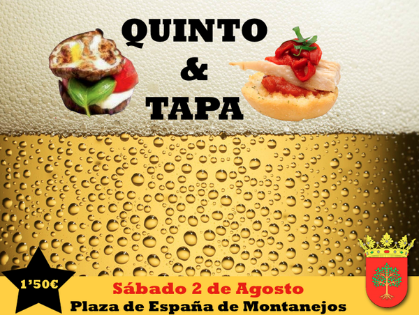 Cmsn_Montanejos's tweet photo. Por si se os había olvidado QUINTO Y TAPA mañana a partir de las 18:30. Planazo para empezar el mes ¿no crees? http://t.co/8JyJX8EdpQ