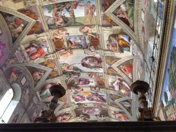 JoelBowman's tweet photo. ALERT - Look what someone "stole" from the Sistine Chapel today #IPNonsense #CopyingIsNotTheft #ShareTheLoot http://t.co/ftAVe1YQkv