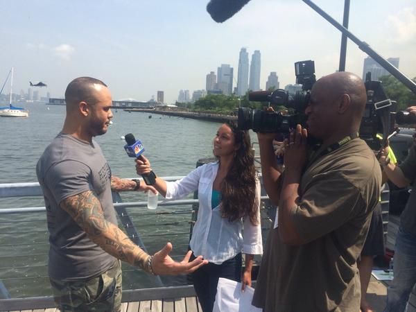 ThisIsTNA's tweet image. New superstar @CMelendezTNA doing an interview with @NBCNewYork! Come see him debut next week! #TNANYC