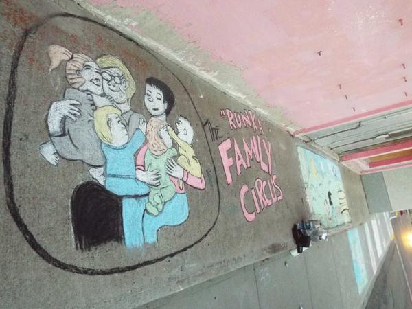 Cooler weather in store for today in #milkriverab but not as cool as these sidewalk art.