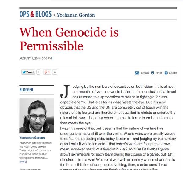 Genocide okay: as long as we do it says Israeli. Bt9r6dhIIAAn2ut