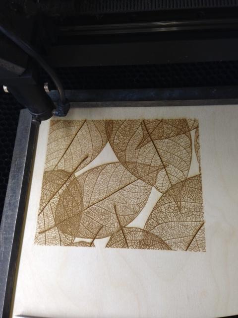 Blueprint_Laser's tweet image. Laser Engraving on 3mm plywood for a book cover