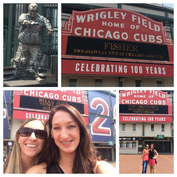 firstincentive's tweet photo. Wrigley Field! #FITgirlstakeoverChicago #chicagocubs http://t.co/o5HbzRtPbG