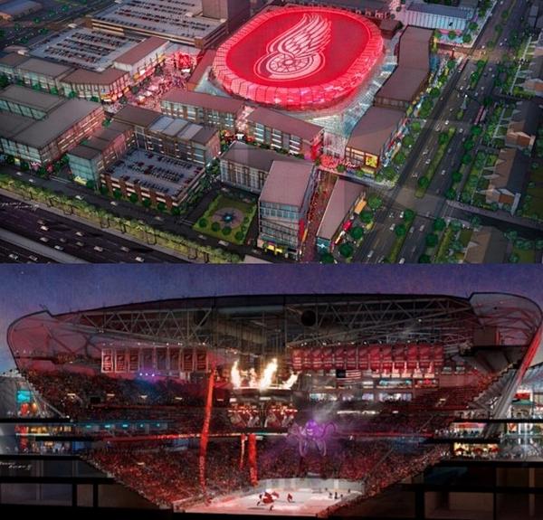 AverageFans's tweet image. The Detroit Red Wings Have Announced There New Stadium, It Will Be Ready For the 2017 Season. #DET