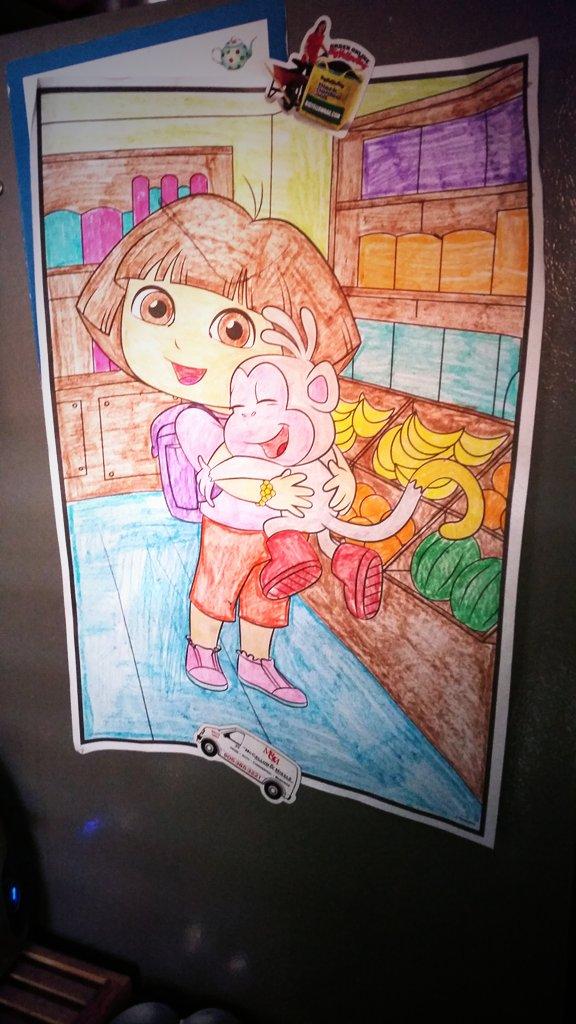 SolaymonAliA's tweet photo. At age 19 I finally colored something worthy of making the fridge http://t.co/9lAkYMw0G7