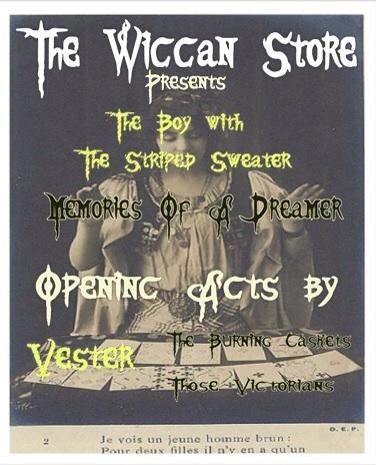 TBWTSS's tweet photo. We're playing tonight at the Wiccan Store with #MOAD #TBC and #TV ... Last show of @GizemPstriped see ya there!! http://t.co/CvPTngRJBa