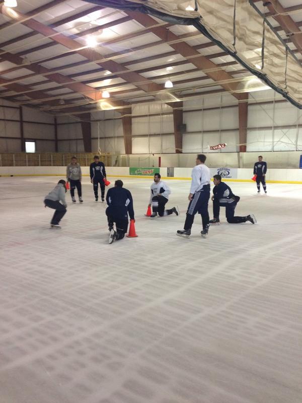 jasonbskates's tweet photo. “@719Rampage: Kori #workinghermagic @jasonbskates http://t.co/B8eibjhKr0” Nothing like watching my coach drill the hockey players!! #Rampage