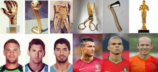 FootballFunnys's tweet photo. World Cup awards http://t.co/HLiNxQ4O7R