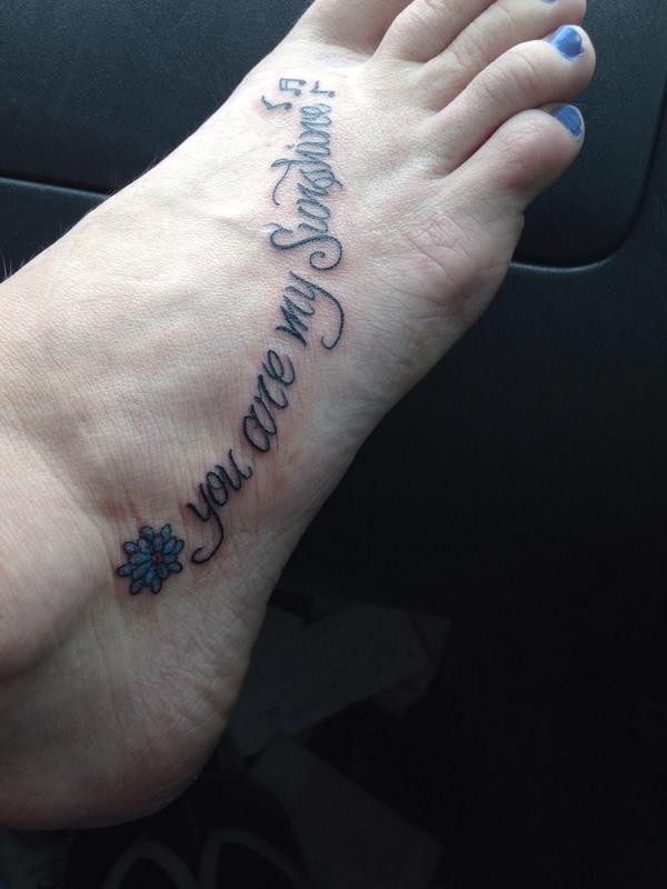 BreanneFreeman's tweet photo. Can't believe this is finally real! #youaremysunshine #motherdaughtertat http://t.co/u3v1QHm7l1