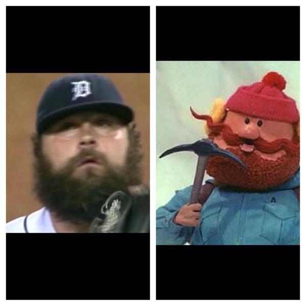 blessyouboys's tweet image. Yukon Cornelius is entering the game for Detroit. Bumbles best look out for the high cheese.