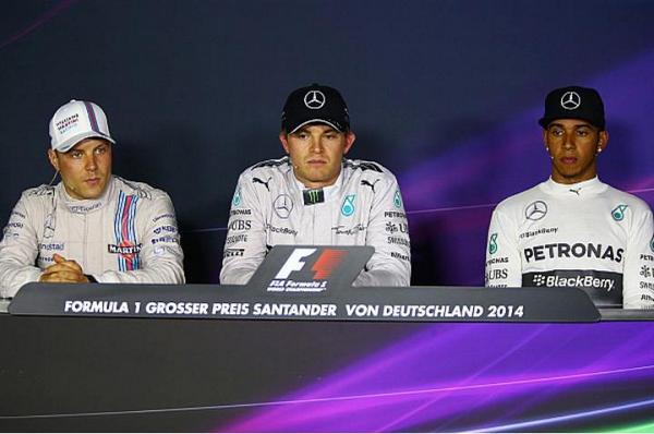 Team_MaxChilton's tweet photo. Congratulations to Nico, Valtteri and Lewis for today's race. http://t.co/zG31Wcgvtw