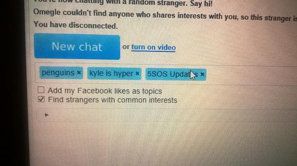 Find good guys interests to omegle How to