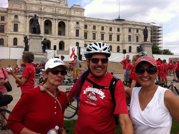 drudick's tweet photo. At MN state Capitol with dad #78 &amp; other red ribbon riders for @redribbonridemn closing ceremonies. So proud of all! http://t.co/j3XCDEJqRQ