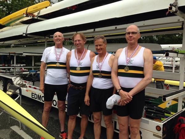 EdmontonRowing's tweet image. Medals at #rcamasters for #edmontonrowing