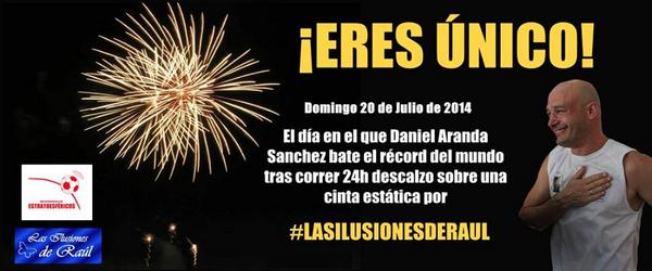 JordiMata1978's tweet photo. @DanielAranda01 es el protagonista del dia. 152 km en 24 horas corriendo descalzo en cinta #RecordMundial Felicidades http://t.co/4Te6GrWn71