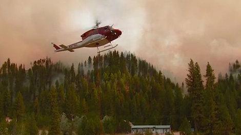 KREM2's tweet photo. Two wildfires burning in the Boise National Forest are now 20% contained #WhiskeyComplex: http://t.co/zdnglhumWl http://t.co/NyHd3kvBAK