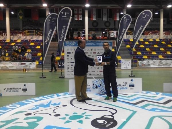 wucfutsal2014's tweet photo. Best Male Player from Iran !!! #WUCFutsal2014 http://t.co/7CDiVZeXcj