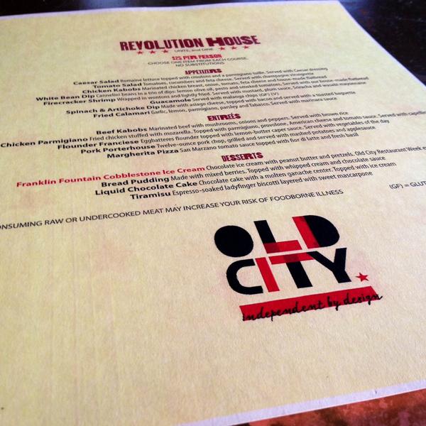 Join us for #OldCityRW now through 7/27. We're offering 3-course lunch and dinner menus for $15 and $25, respectively