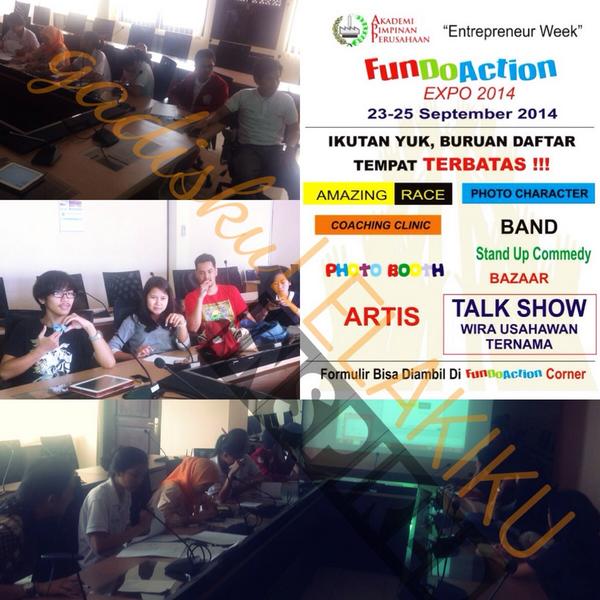 FunDoAction_APP's tweet image. meeting for preparation #FunDoAction at #KampusAPP #Jagakarsa #Jaksel with #MahasiswaAPP and #gadiskuLELAKIKU team