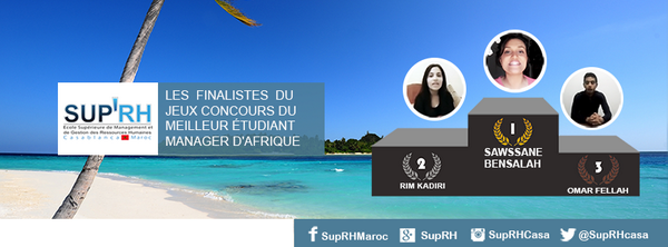 SUPRHCasa's tweet photo. Les #Finalistes du jeu #Concours du meilleur étudiant #Manager d’Afrique #Twittoma  #Sup’rh https://t.co/19fpFX8f6h http://t.co/srsQaJGApH