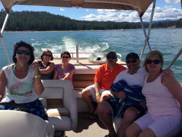 Tenaya_MS's tweet photo. Bullard Principals enjoy an evening on Bass Lake after collaborating and planning for start of new school year! http://t.co/FKjlos5BHM