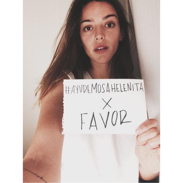 dignityrebel's tweet photo. No nos olvidemos d @ayudemosahelena ! Esta belleza llena d luz nos necesita! #todosdependemosdetodos 💜 http://t.co/53Yt9lfkWY