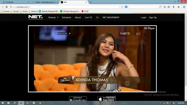 Adindathomass's tweet photo. Wah makasih ya #IniTalkshowNET RT“@AaChandraa: @Adindathomass teh liat aku belabelain streaming kemarin http://t.co/diWsPlIRbk”