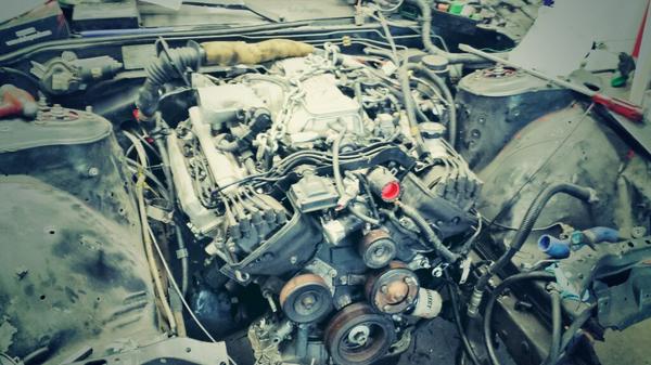 Lspecauto's tweet image. 1uzfe installed in the l-spec 240sx