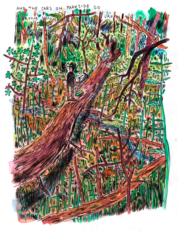 EyeJayTea's tweet photo. spent the other day sketching in high park... and it was very nice http://t.co/qQDjVvwyXm