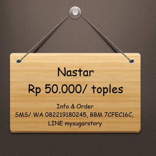 Nastar (Rp 50.000/ toples). More info &amp; order: SMS/ WA 082219180245, BBM 7CFEC16C, LINE mysugarstory