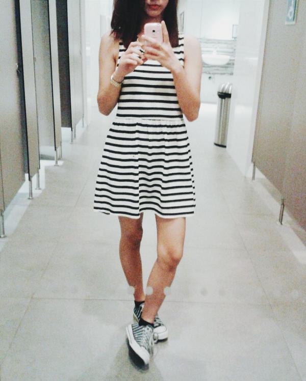 sabsecillano's tweet image. Got this dress from the Forever 21 girls section #petiteproblems