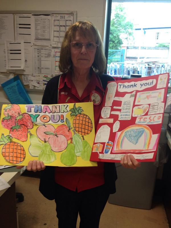 Kirstybsm2269's tweet photo. Lovely thankyou's for @denisev55 from local school around farm to fork Welldone :) http://t.co/QHFWzo55TJ
