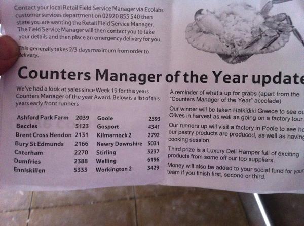 johnlorimer5's tweet image. In the company top 14 for counters performance!!. @seanwillo88 @Michelle1Oliver @CarolBragg1 @shirl200