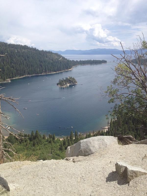 shenmilan's tweet photo. South Lake Tahoe, enjoyed fishing, salmon, summer lake, and raining/hail(poor California people) http://t.co/rZL0QFLd6C