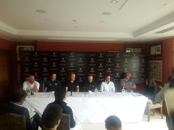 theplayerevents's tweet photo. Media Round Table with @garyplayer @RickieFowlerPGA @MKaymer59 @montgomeriefdn and Fred Couples ahead the #GPI2014 http://t.co/QlF1v5uagA