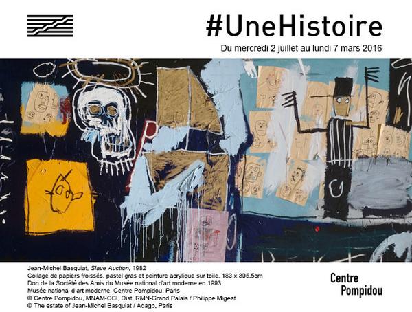 CentrePompidou's tweet image. #UneHistoire Reconnaissez-vous les figures représentées dans "Slave Auction" de #Basquiat ? Cc @berpasc