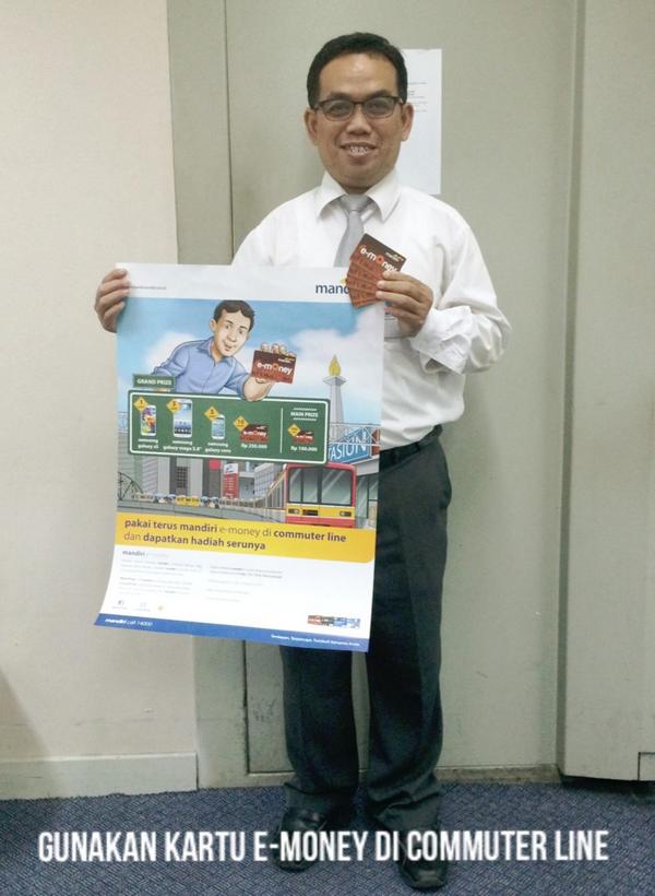 Pakai terus e-money nya di commuter line :) <a href="/bankmandiri/">bank mandiri</a> @mandirifiesta
