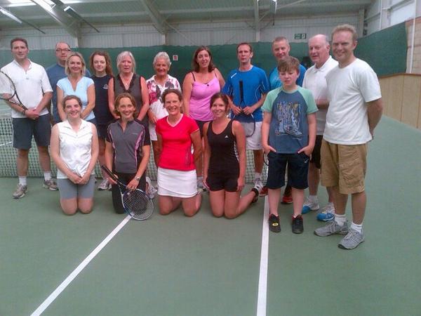 Thunderstorms did not stop play <a href="/malverntennis/">MalvernTennisAcademy</a> "bring a non member" doubles tournament. #GBTW