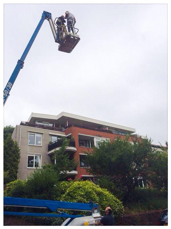 freemzmedia's tweet image. Opnames in hoogwerker! In opdracht van @cobraspen op diverse locaties in omgeving Amsterdam/Haarlem.