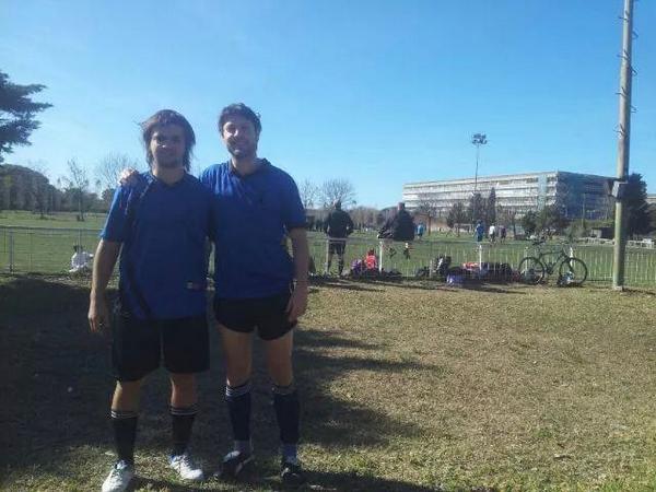 Dos amigazos desde la cuna, en este domingo especial nos llevaron a la victoria y a la cima con sus goles!