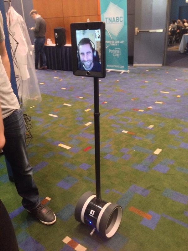 Independent's tweet image. Investor under house arrest sends robot to Bitcoin convention instead bit.ly/1k8aSJK